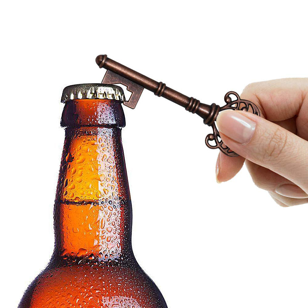 Bronze Vintage Key Bottle Openers, Wedding Favor Souvenir Gift for Guests